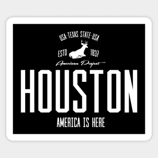 USA, America, Houston, Texas Sticker